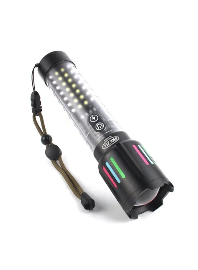 دينكس مصباح يدوي LED قابل لإعادة الشحن، محمول باليد، فائق السطوع مع 3 أوضاع، DX2334 - Image 4