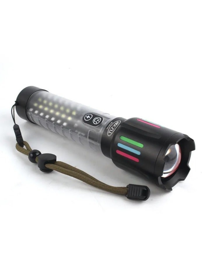 دينكس مصباح يدوي LED قابل لإعادة الشحن، محمول باليد، فائق السطوع مع 3 أوضاع، DX2334 - Image 1