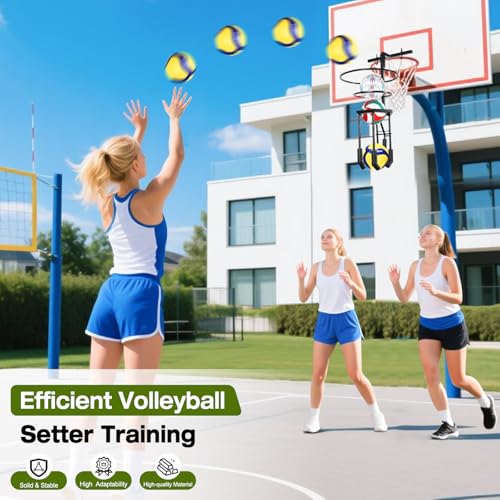 AugFir Multi-functional Automatic Volleyball Training Equipment Aid, Volleyball Spike Serve Trainer for Volleyball Hitting Trainer, Height Adjustable Volleyball Rebounder Practice Setter Training Equipment - Image 4