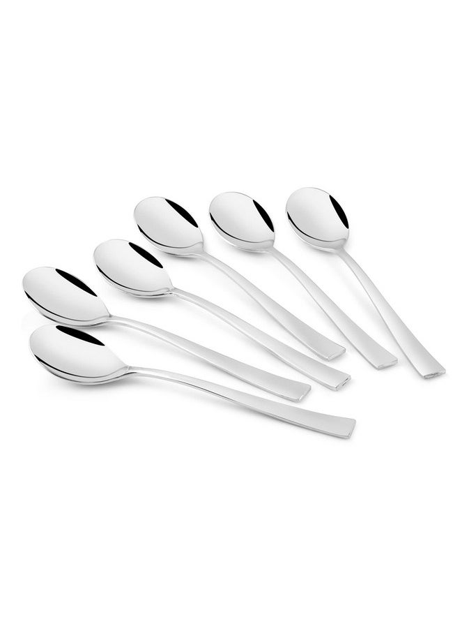 FNS FnS Slim Line Stainless Steel Mirror Finish Tea Spoon (Set of 6) for Tea, Coffee and Spices  - Image 1