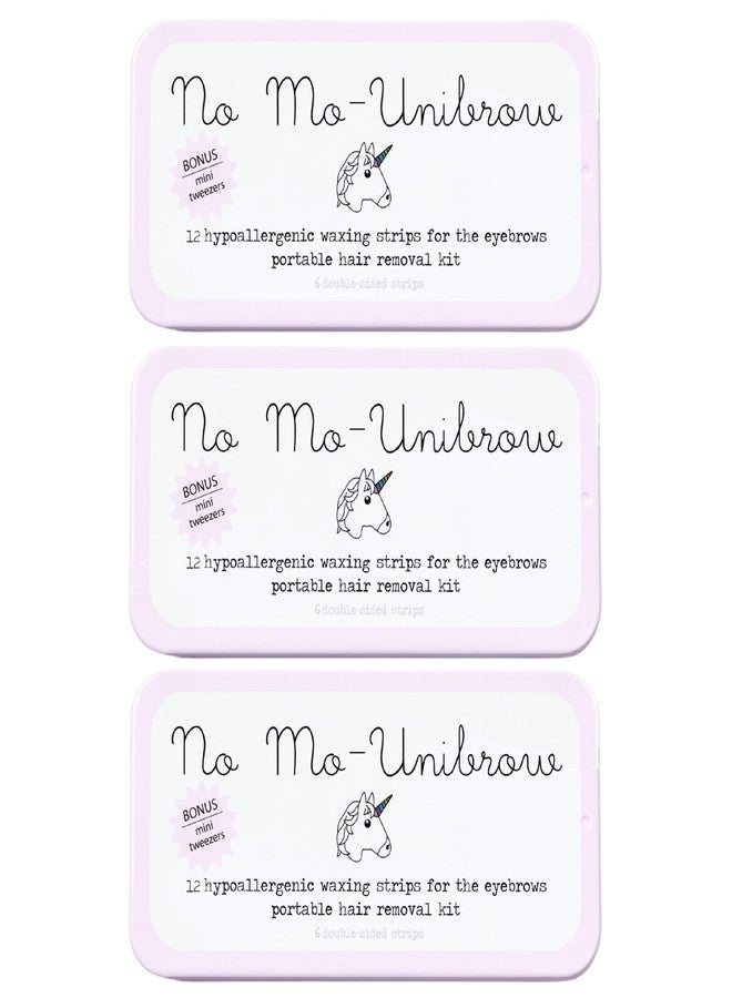 No mo-stache No Mo-Unibrow Shark Tank Wax Strips for Hair Removal - Hypoallergenic All Skin Types - Facial Hair Removal For Women - 36 Travel Friendly Wax Strips For Brows, Lip, Chin, Face + Post Wax Aloe Cream - Image 1