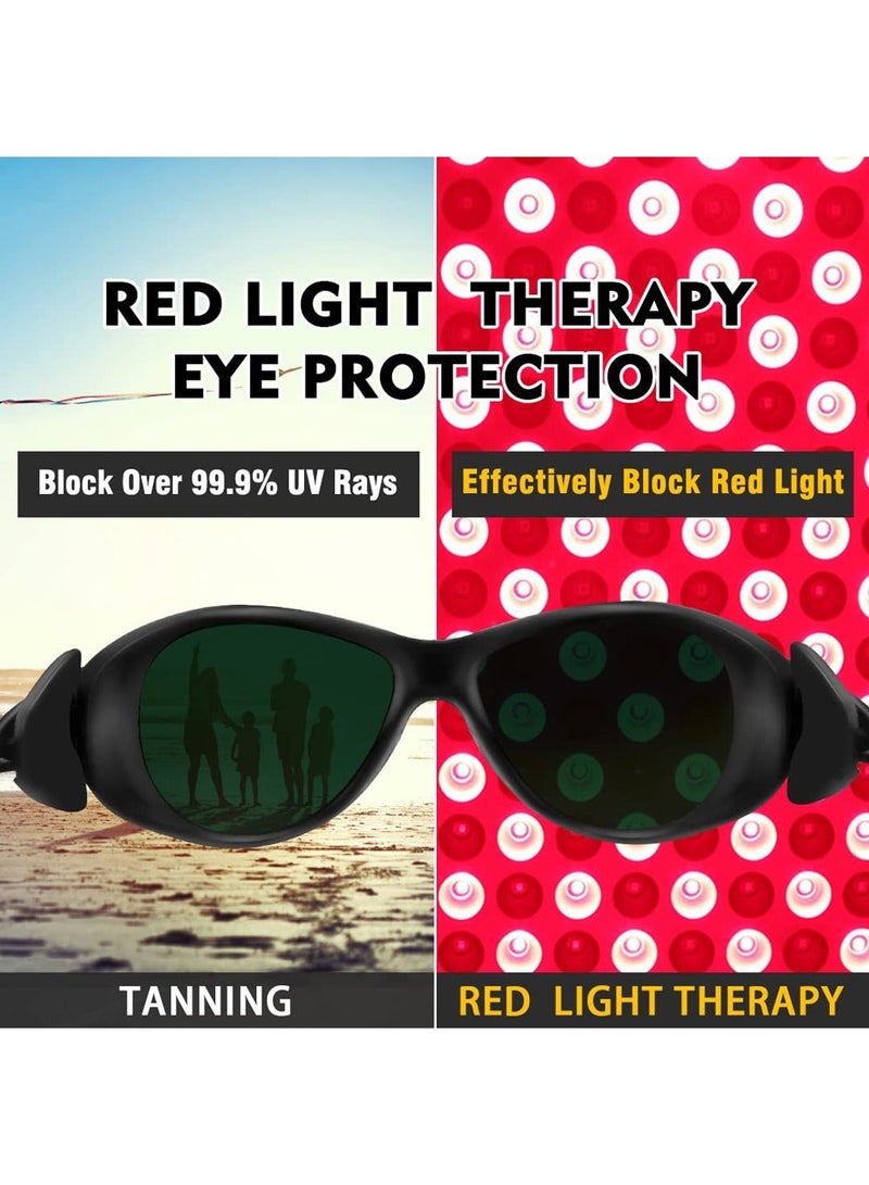 LED Infrared Therapy Lamp Safety Glasses Red Light Therapy Sports Protective Gear Laser Cosmetology Anti Glare Goggles - Image 2