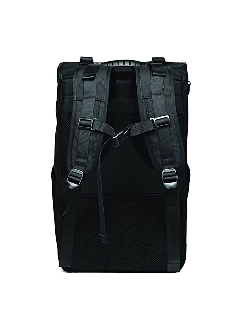 Ozuko 9376 Unisex Waterproof Multi Pockets Backpack With Large Capacity  - Black - Image 4