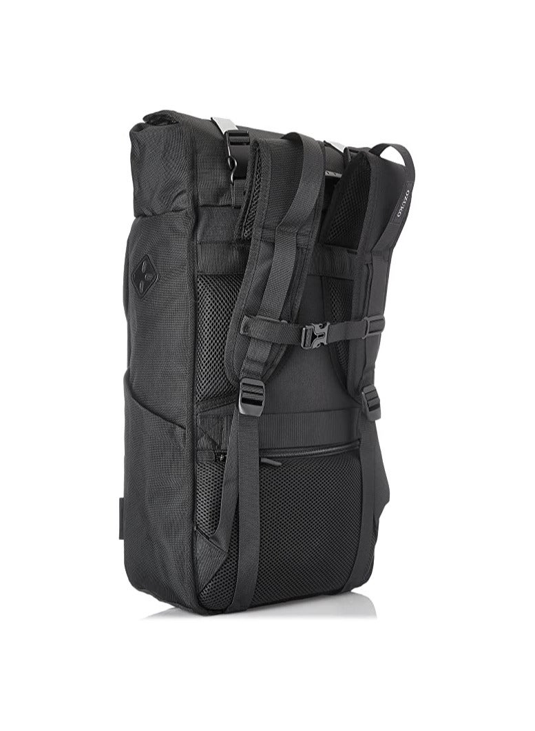 Ozuko 9376 Unisex Waterproof Multi Pockets Backpack With Large Capacity  - Black - Image 2