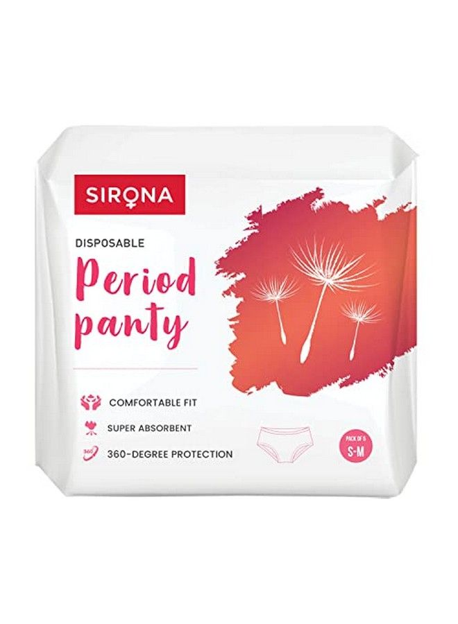 Sirona Disposable Period Panties For Sanitary Protection For Women ; S M (Pack Of 5) ; Day And Overnight Panties ; For Regular Flow ; Up To 12 Hours Protection ; Sanitary Pads Pant Style  - Image 2