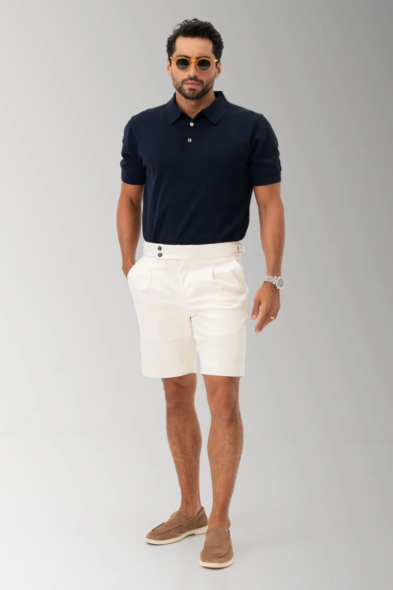 Blañce UAE Milan Tailored Shorts - Sand