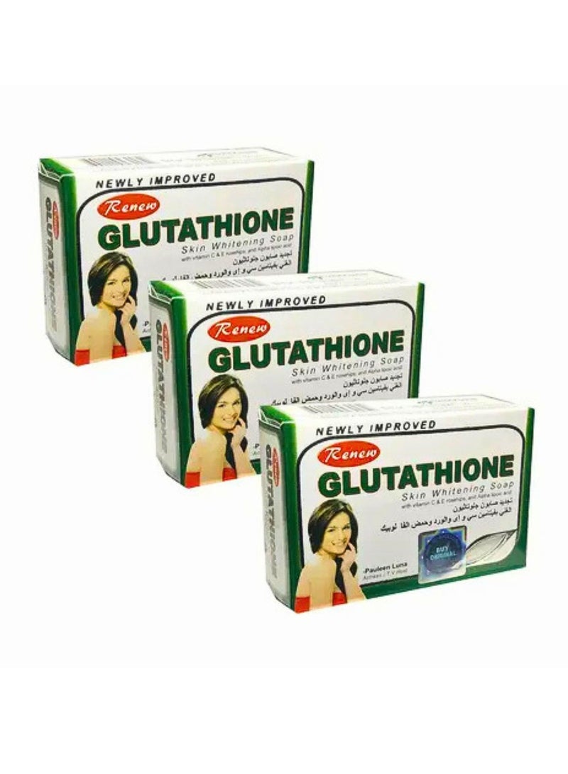 Renew 3 Piece Skin Whitening Soap with Vitamin C & E - Image 1
