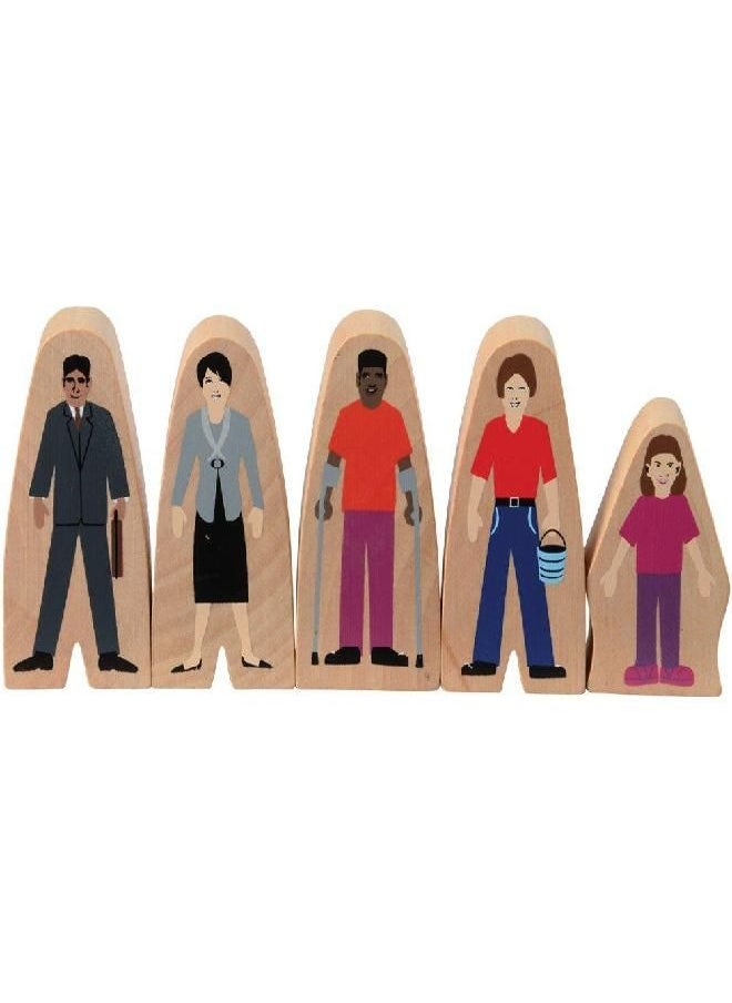 Constructive Playthings Constructive Playthings Wooden Community Helpers, Diverse Citizens & Careers, Use with Building Blocks, Creative Play, Social Emotional Learning Toy, Long-Lasting, Toddler Toys for 3 Years & Up  - Image 2
