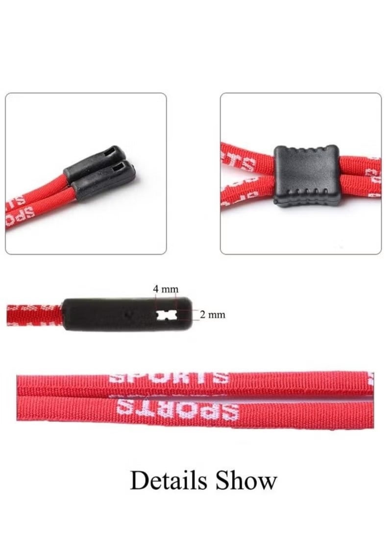 4 قطع من أحزمة النظارات المصنوعة من النايلون الفاخر، مثبتات النظارات القابلة للتعديل، سلاسل النظارات المضادة للانزلاق، حزام حامل النظارات الشمسية الرياضية للرجال والنساء - Image 3