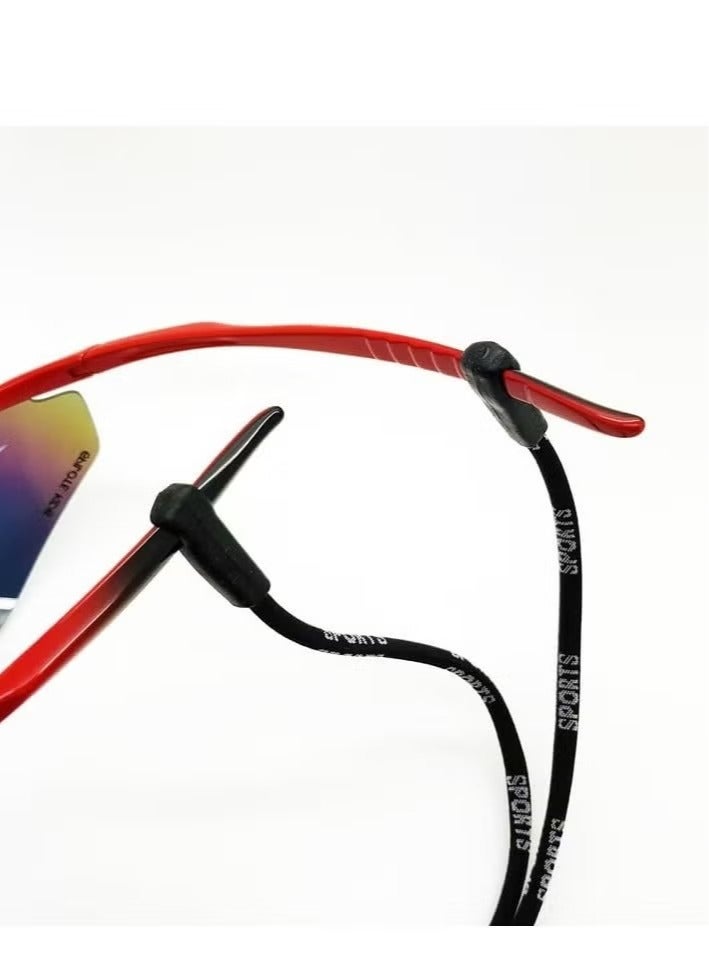 4 قطع من أحزمة النظارات المصنوعة من النايلون الفاخر، مثبتات النظارات القابلة للتعديل، سلاسل النظارات المضادة للانزلاق، حزام حامل النظارات الشمسية الرياضية للرجال والنساء - Image 5