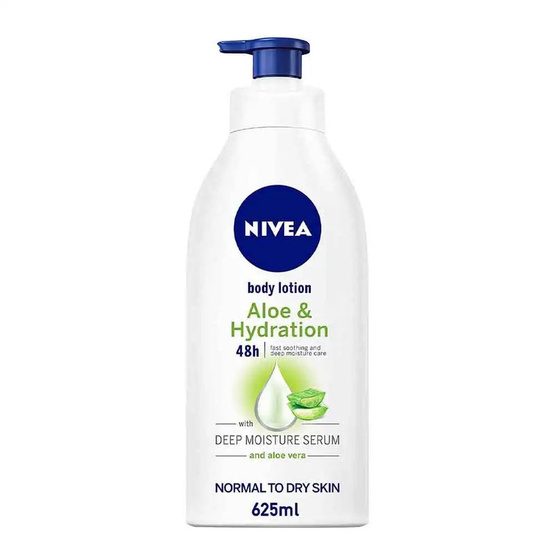 Nivea Aloe & Hydration Body Lotion Normal to Dry Skin- 625ml - Image 1