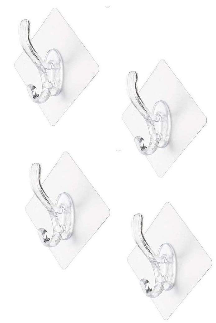 ADTALA Bathroom Wall Hooks Utility (4 Pcs, Code-128 Hook) - Image 1