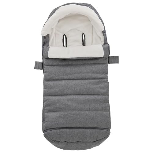 TRENDHUB Bunting Bag for UPPAbaby Vista, V2, V3, Cruz, V2, V3 RumbleSeat, V2, V3 Ridge, Minu Strollers, Warm and Ultra-Plush Waterproof Stroller Footmuff, Extendable Winter Stroller Cover, Sleeping Bag - Image 1