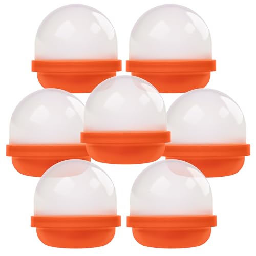 Entervending Capsule Vending Machine Translucent Orange Acorn Capsules Empty 50 pcs 2 inch Gumball Machine Capsules Bulk Party Favors DIY Containers Easter Basket Stuffers Gifts Pinata Stuffers - Image 1