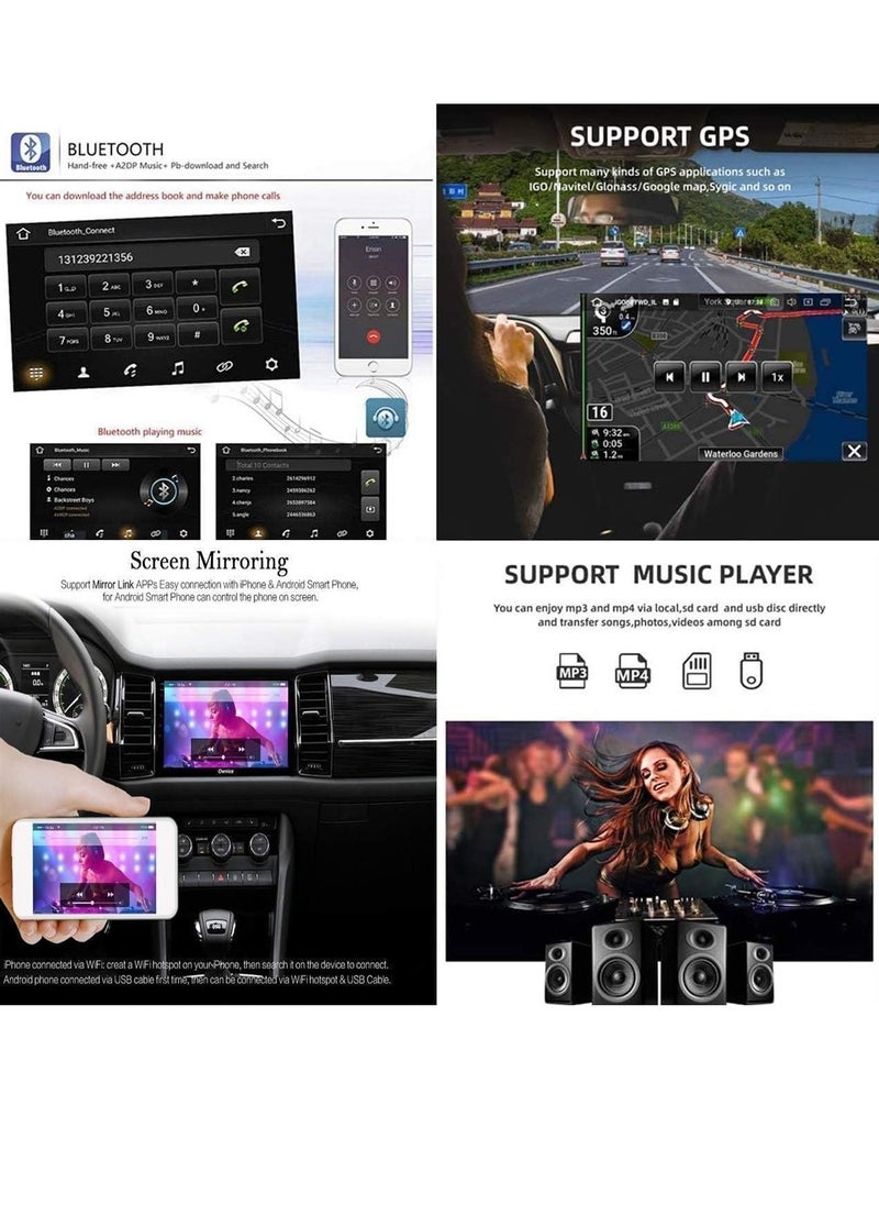 AVT - Android Car Stereo for HYUNDAI IX45 SANTA FE 2013-2017 2GB RAM 32GB ROM Mirror-Link Wi-Fi BT, Radio GPS Navigation, 9 Inch Support Apple Carplay, IPS Touch Screen with Backup Camera Included - Image 1