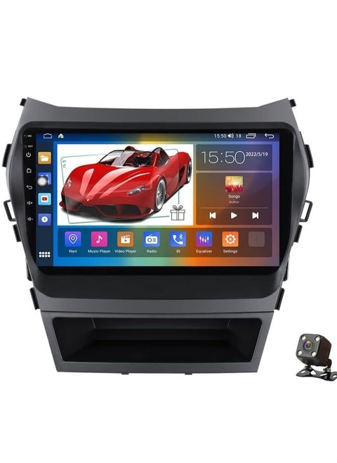 Android Car Stereo for HYUNDAI IX45 SANTA FE 2013-2017 2GB RAM 32GB ROM Mirror-Link Wi-Fi BT, Radio GPS Navigation, 9 Inch Support Apple Carplay, IPS Touch Screen with Backup Camera Included