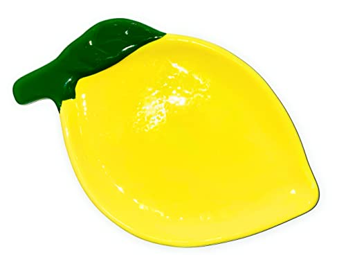 Home Essentials Ceramic Lemon Shaped Spoon Rest - Image 1