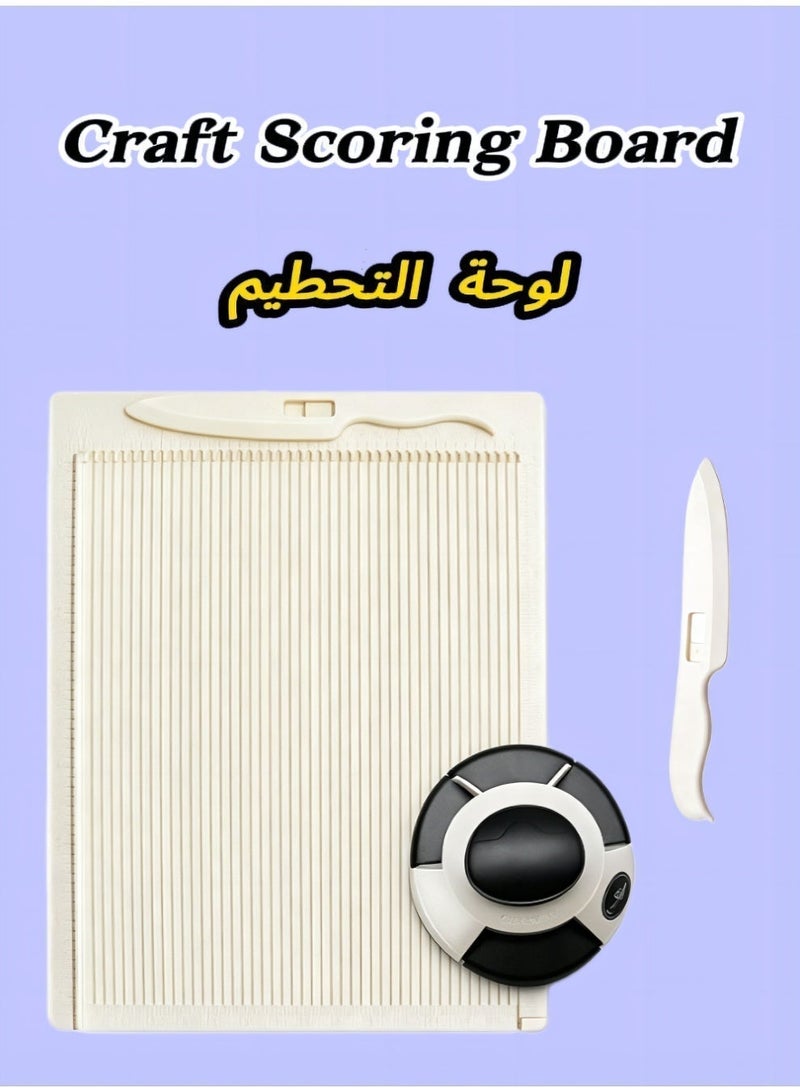 general Scoring Board - Scoreboard for Paper Crafts, Scoring Tool, Envelope Maker for Paper Crafts, Multipurpose Envelope Punch Board, Paper Scoring Board, Scoring Board for Card Making - Image 1