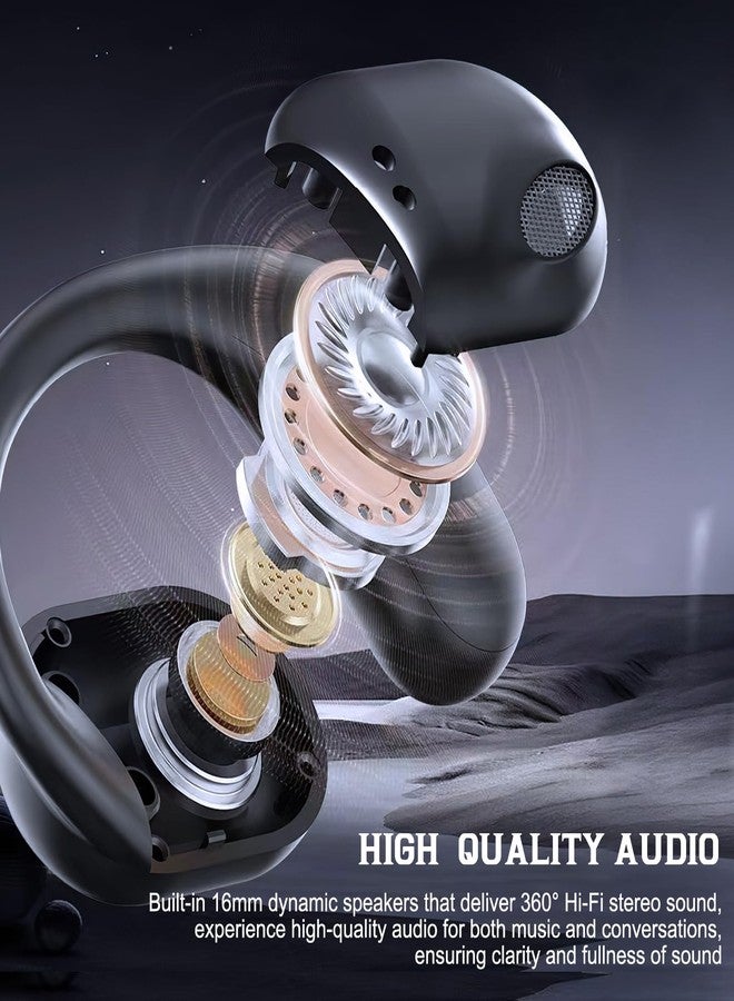 Iiglitch AI Translation Earbuds Real Time, 3-in-1 Translator Earbuds 144 Languages & Accen, Openair 5 OWS Translation Wireless Bluetooth Earphones, Open Air Translator Earphones fit iOS & Android (Black) - Image 4