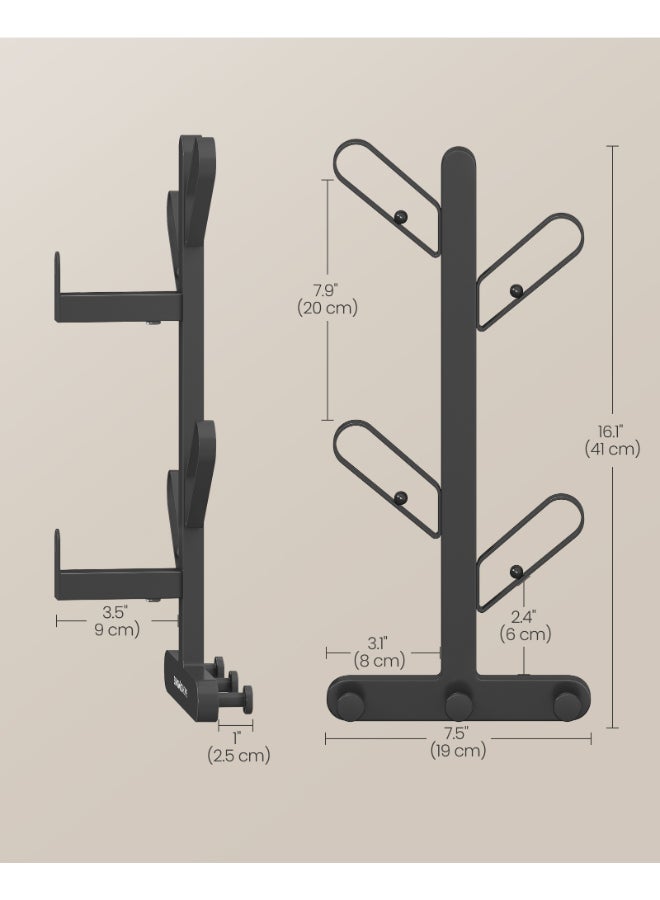 SONGMICS HOME Wall-Mounted Coat Rack, Wall Hooks, Branch-Look Rack with 7 Hooks, Ball Tips, for Clothes, Hats, Bags, Ink Black - Image 5
