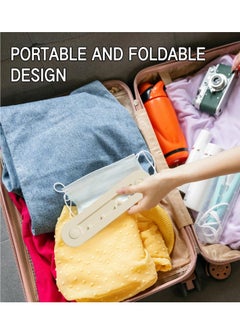 Excefore Foldable Clothes Drying Rack, Portable Multi-Hole Laundry Hanger, Wall-Mounted, Space-Saving for Home, Dorm, Travel, Camping, Hotel2pcs  - Image 4