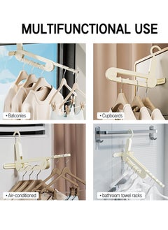 Excefore Foldable Clothes Drying Rack, Portable Multi-Hole Laundry Hanger, Wall-Mounted, Space-Saving for Home, Dorm, Travel, Camping, Hotel2pcs  - Image 3