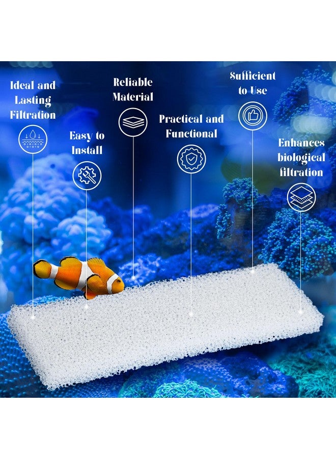 Nosiny 20 Pieces Filter Foam Pad Compatible with Fluval U3 Underwater Sponge Aquarium Underwater Filter Accessories Compatible for Aquarium, Fish Tank - Image 5