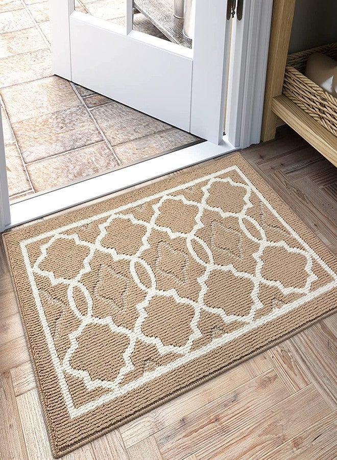 CHICHIC Khaki Indoors Doormat 31.5'' x 20'' Welcome Mat for Home Entrance Entry Way Entry Rugs Floor Mat Machines Washable Non Slip Rugs Inside Outdoors - Image 1