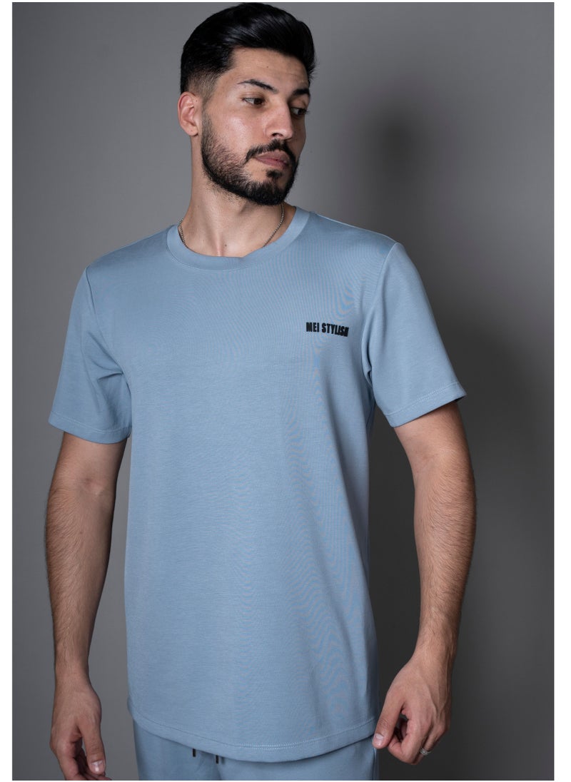 Mei Stylish - Men T-Shirt And Shorts Set Suitable For Indoor And Outdoor - Image 1