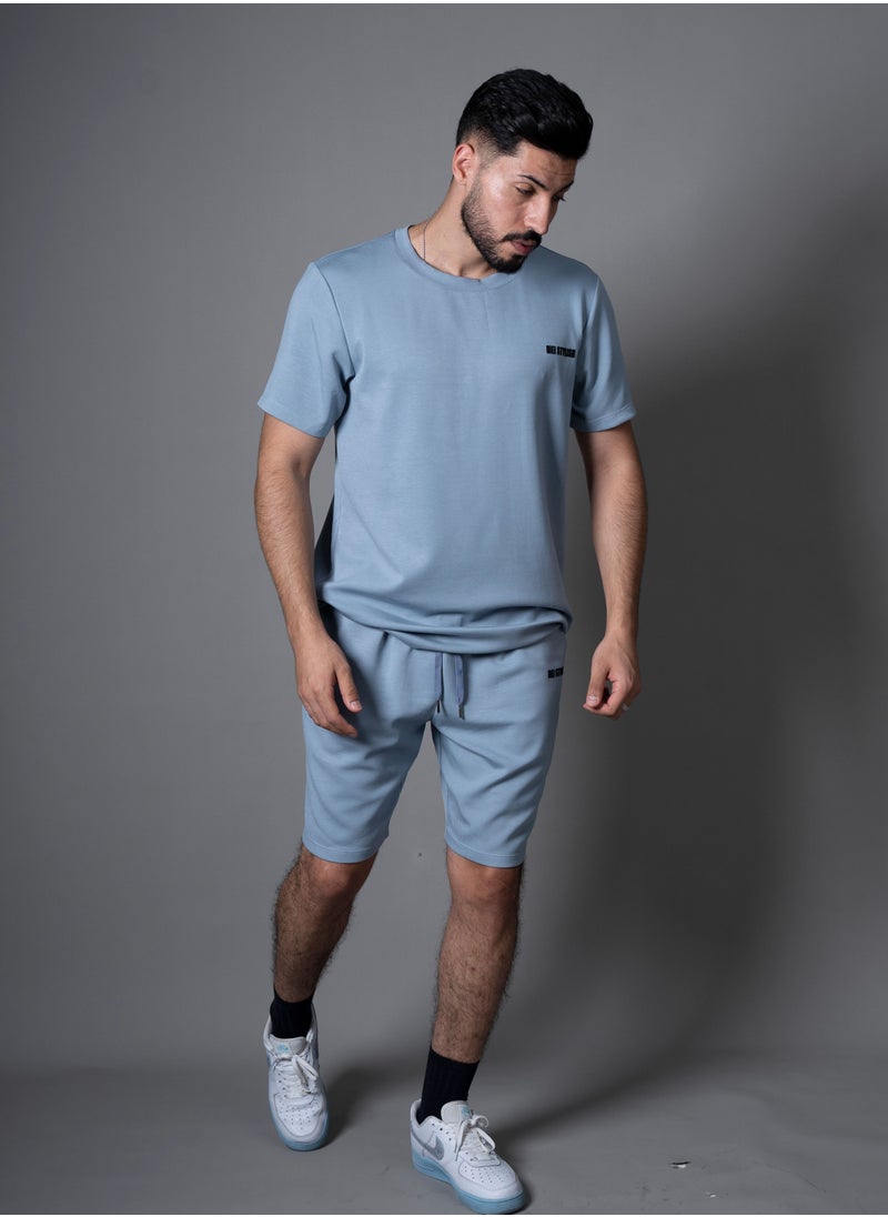 Mei Stylish - Men T-Shirt And Shorts Set Suitable For Indoor And Outdoor - Image 1