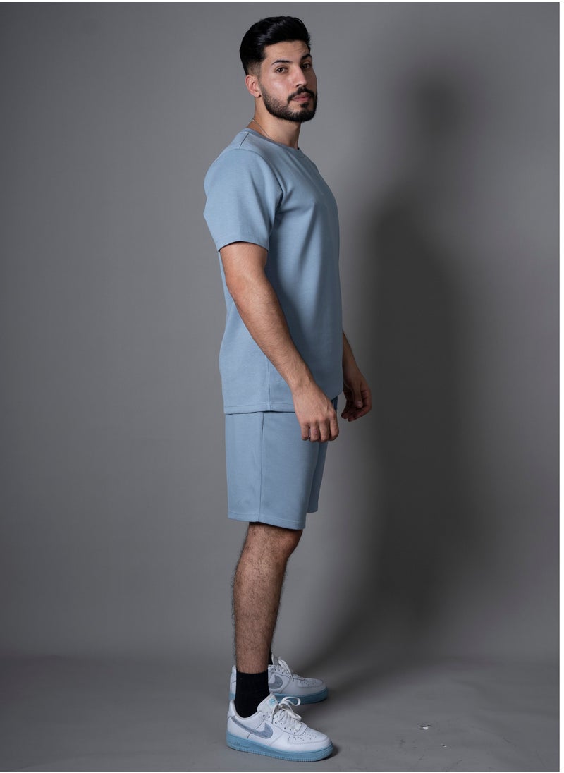 Mei Stylish - Men T-Shirt And Shorts Set Suitable For Indoor And Outdoor - Image 1