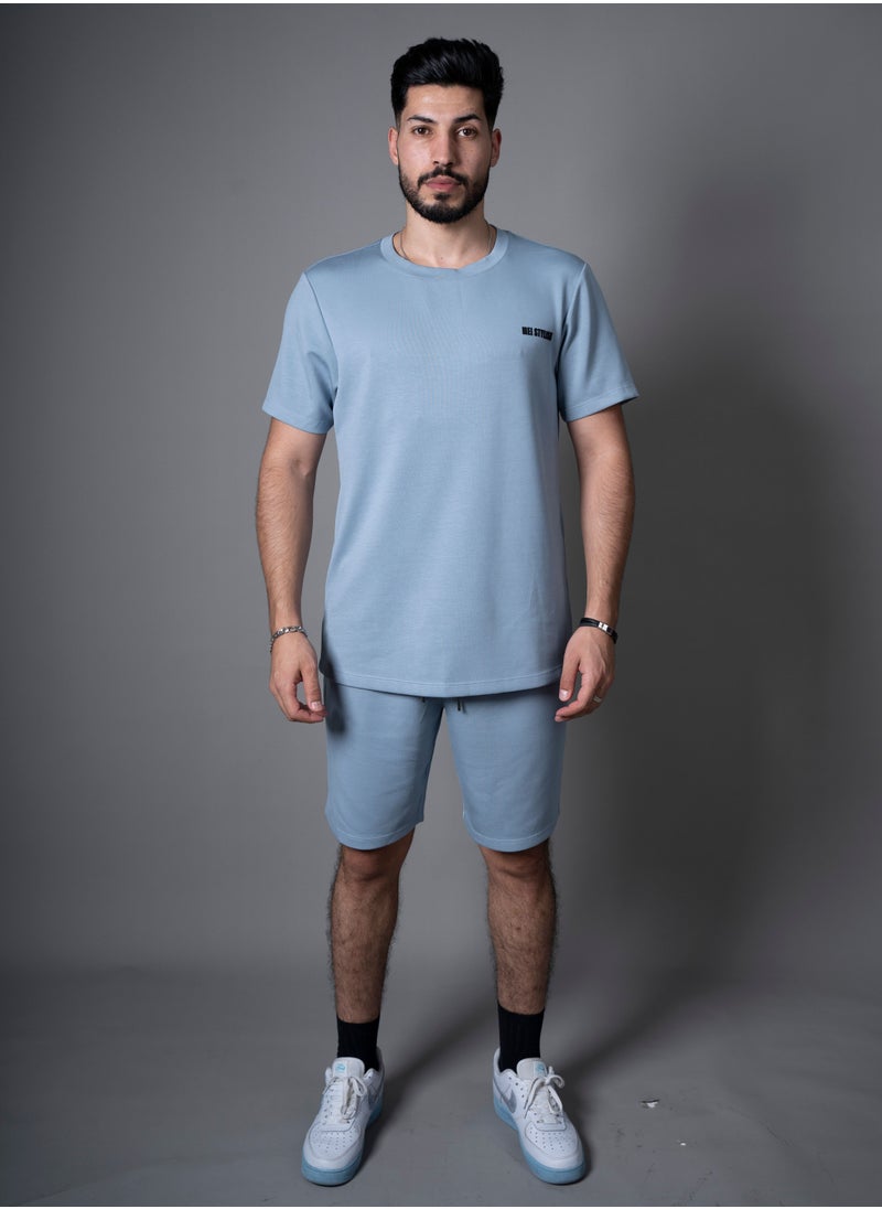 Mei Stylish - Men T-Shirt And Shorts Set Suitable For Indoor And Outdoor - Image 1