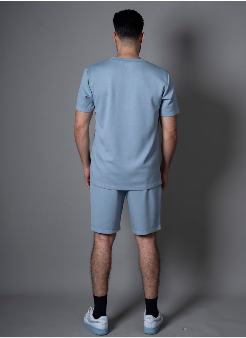 Mei Stylish - Men T-Shirt And Shorts Set Suitable For Indoor And Outdoor - Image 1