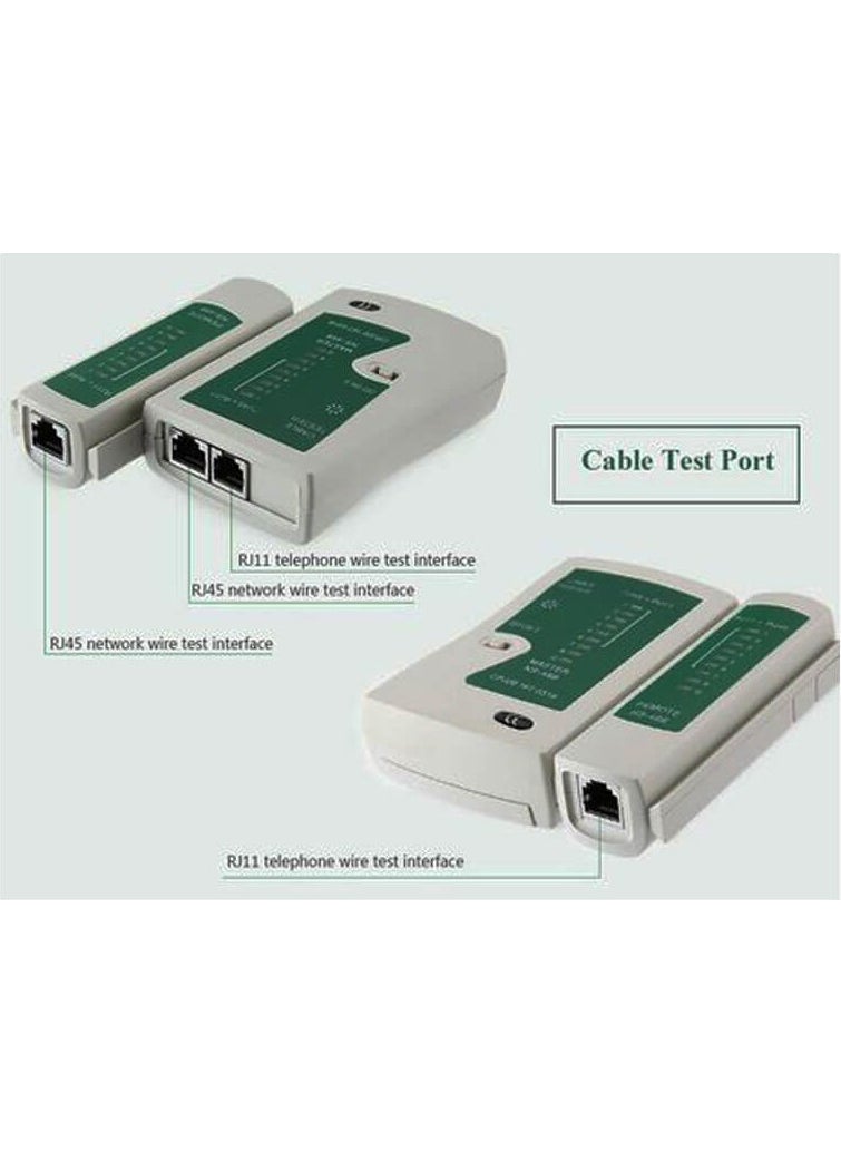 FIDECO - RJ45 RJ11 Adsl Ethernet Internet Cable Tester Cat5/6 Network Tester - Image 1