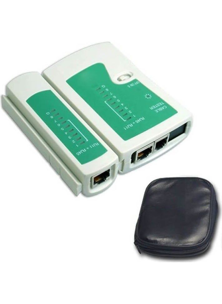 FIDECO - RJ45 RJ11 Adsl Ethernet Internet Cable Tester Cat5/6 Network Tester - Image 1