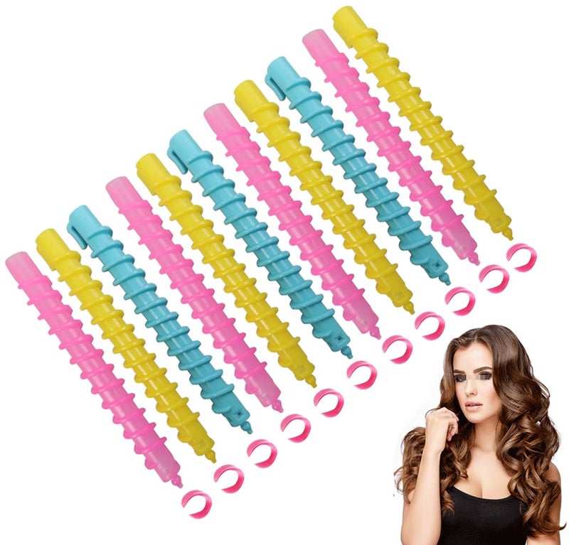 18Pcs Plastic Spiral Hair Perm Rod for MediumLong Hair Barber Hairdressing Hair Rollers Styling Curling Perm Rod Hair Curler Salon Tools for Women Ladies Girls 73 Inch