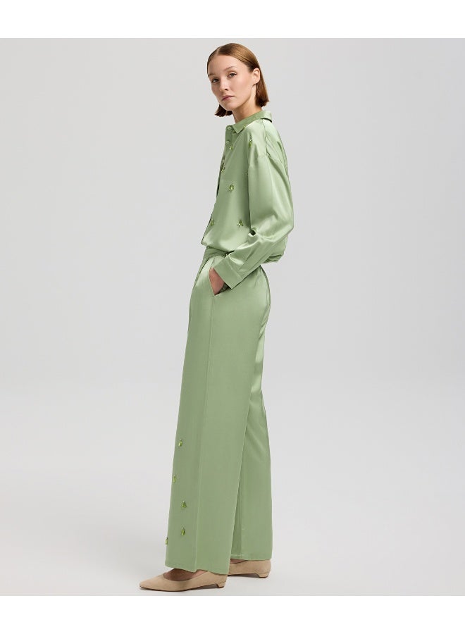 Ipekyol Embroidered Wide-Leg Trousers - Image 1