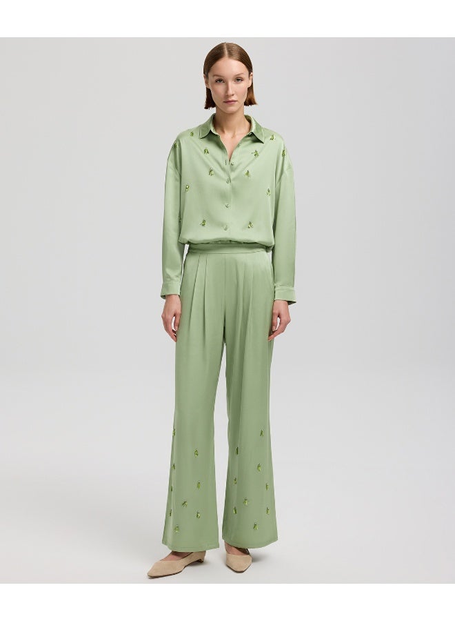 Ipekyol Embroidered Wide-Leg Trousers - Image 5