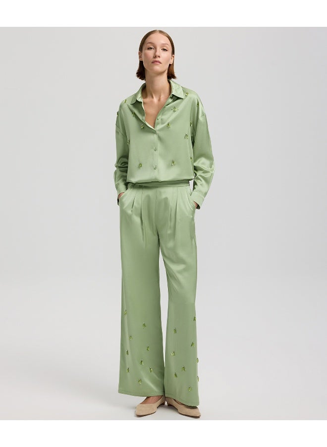 Ipekyol Embroidered Wide-Leg Trousers - Image 4