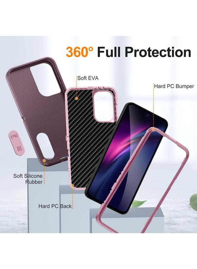 اس-توب جراب لهاتف Samsung Galaxy A56 5G جراب هاتف هجين من السيليكون المتين مع حامل - Image 4