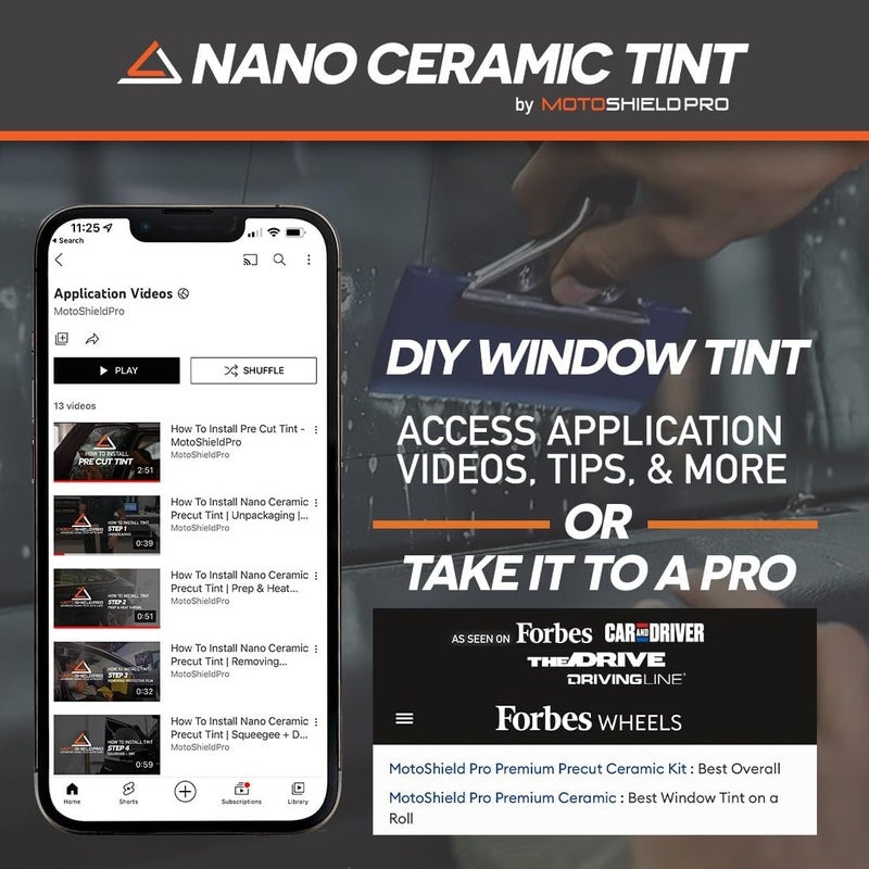 MotoShield Pro Nano Ceramic Window Tint Film - Image 5