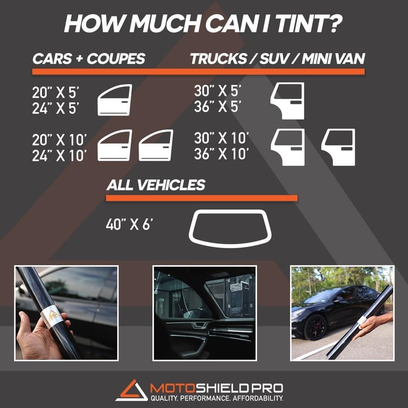 MotoShield Pro Nano Ceramic Window Tint Film - Image 4
