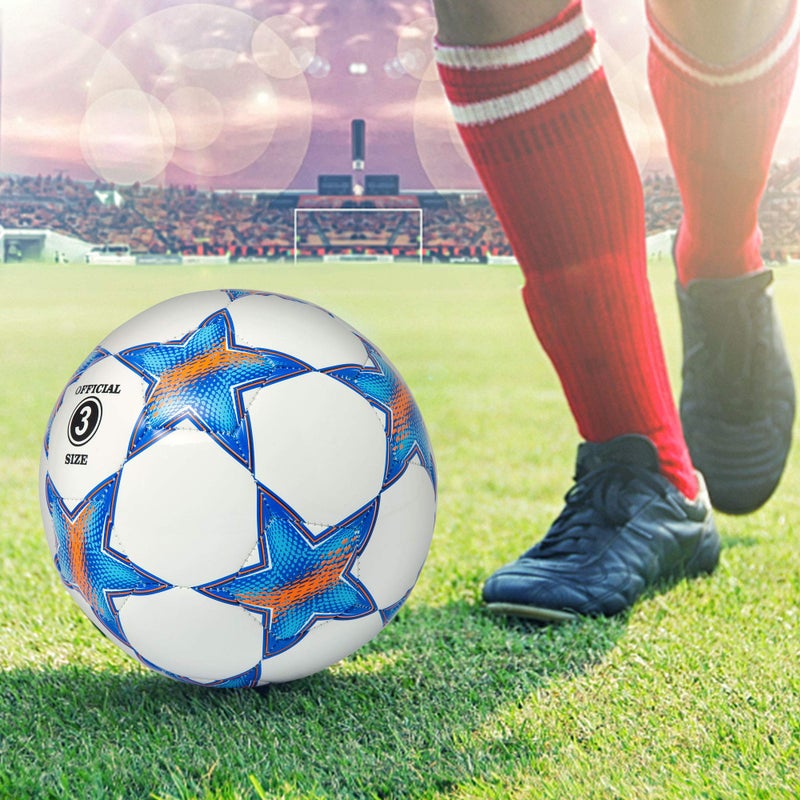 Runleaps Soccer Ball Size 3 for Kids, Ball Toys with Star Pattern Official Size Soccer Balls for Training, Playing, Boys, Girls, Toddlers Age 3-8 - Image 5