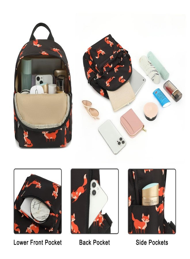 Dezcrab Mini Backpack Purse Fashion Small Backpack Casual Daypack for Women Girls School Travel (Fox) - Image 5