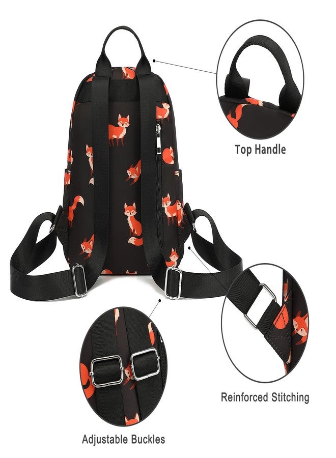 Dezcrab Mini Backpack Purse Fashion Small Backpack Casual Daypack for Women Girls School Travel (Fox) - Image 4