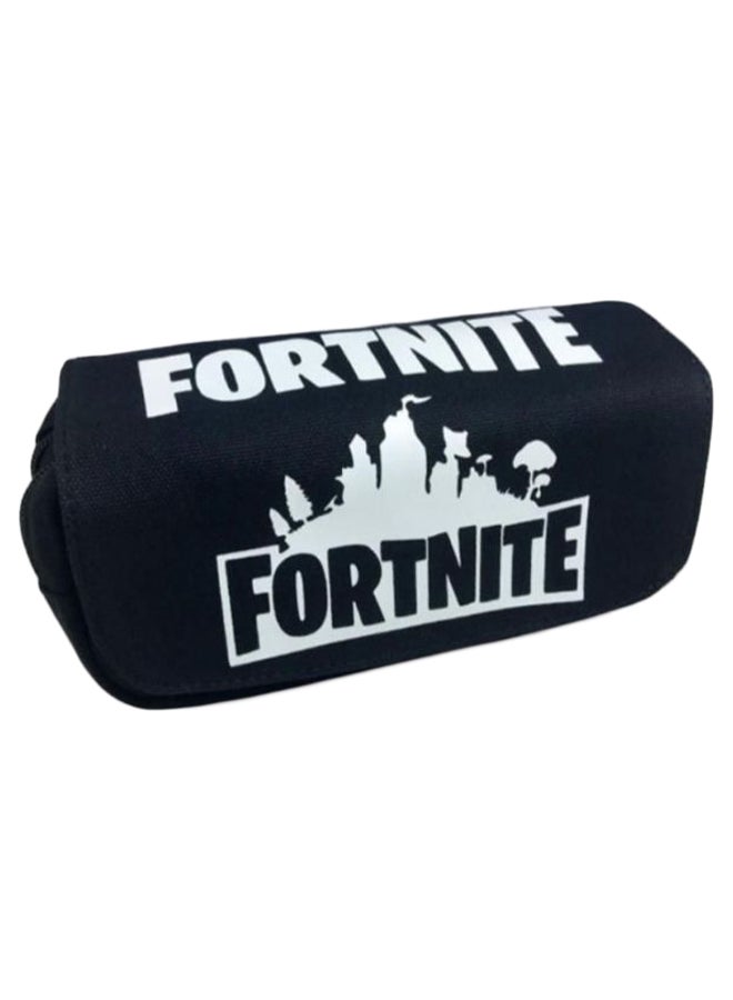 NIBEMINENT Fortnite Pattern Pencil Case Black/White - Image 1