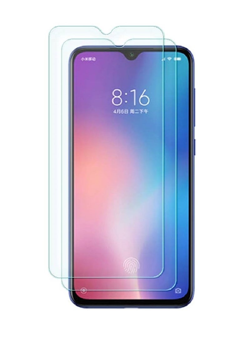 Super 2 Pieces Tempered Glass Screen Protector Clear Designed For Xiaomi Mi 9 SE Full Screen Coverage And Bubble Free - Image 1