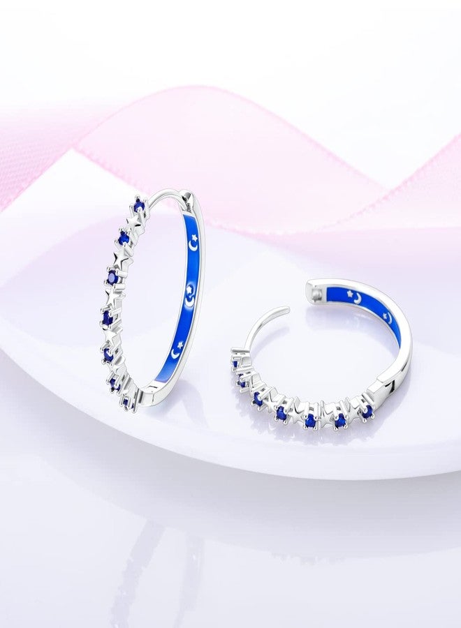 Parmuz 925 Sterling Silver Hoop Earrings for Women Small Hoop Earring with Charm - love Butterfly Dream catcher Huggie Drop Earrings Jewelry Gift for woman, 28.1 millimeters, Sterling Silver, Cubic - Image 3
