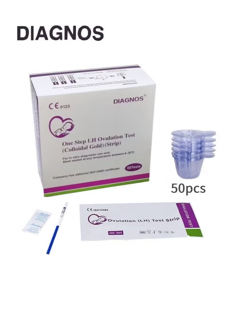 DIAGNOS 50 Test Ovulation Test Strips,Home test kit,Results in 15 Minutes - Image 2