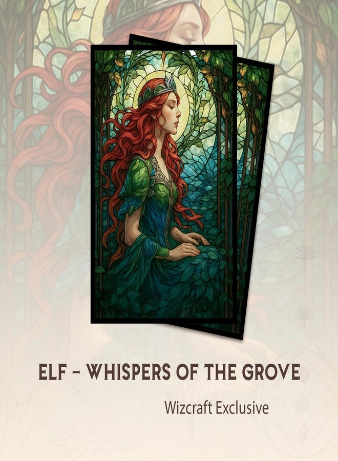 Paramint Elf - Whispers of the Grove (Smooth) MTG Card Sleeves - 104 Count Standard Size TCG Sleeves - Compatible with Magic The Gathering - Double Sleeving - Original Art Design, Premium Protection - Image 2